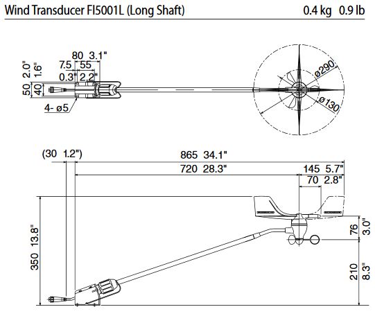 DIMENTIONS FI5001L