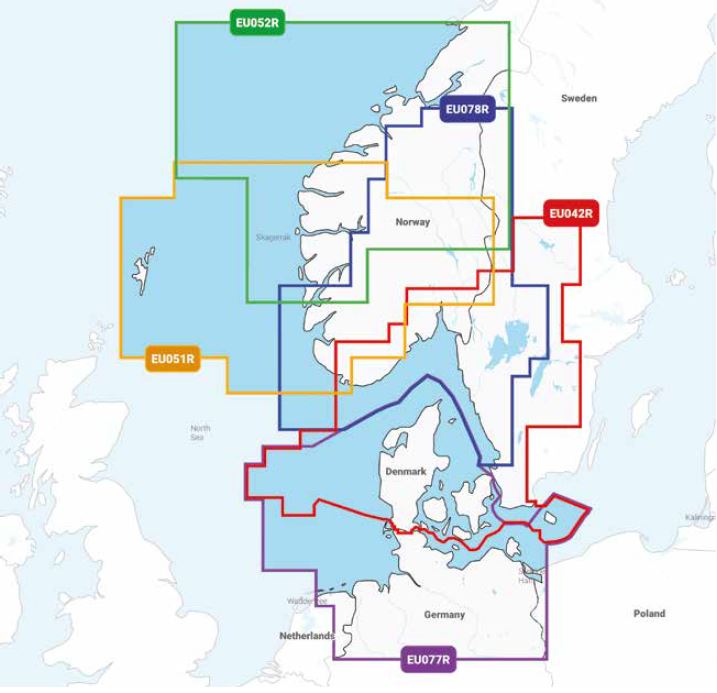 EUROPE DU NORD ZONES DE COUVERTURE REGULAR BIS